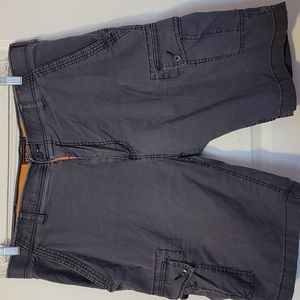 "Wear first" gray cargo shorts